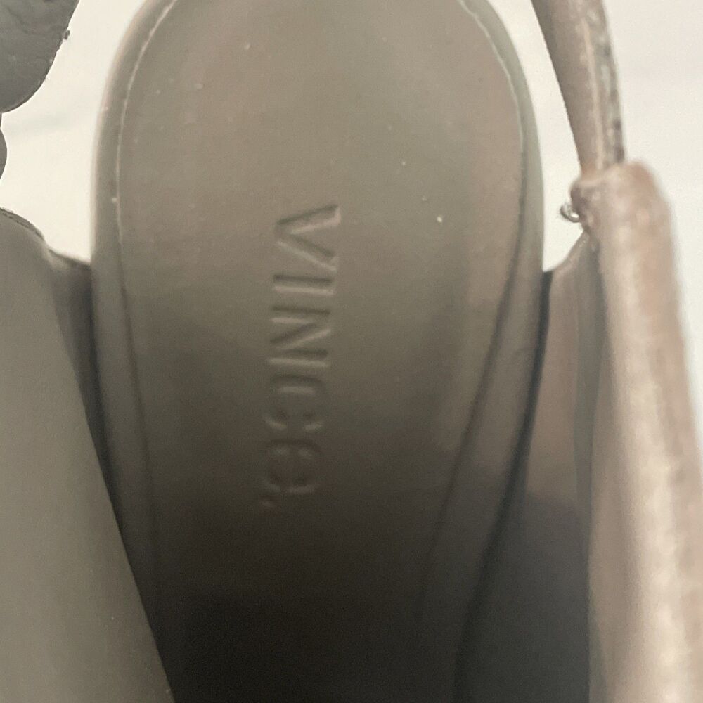 VINCE. Womens Taupe Gray Suede Leather Ankle Strap Booties Sandal Sz 8 - Picture 7 of 7